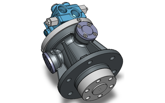 3 Piston Radial Piston Motor with Integral Bearing Housing by Fluid ...