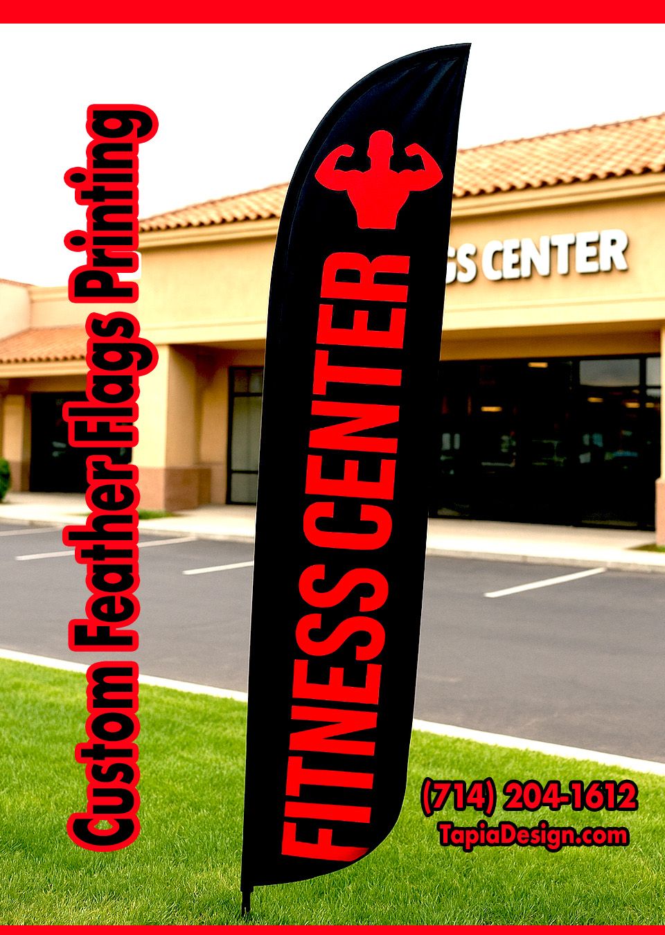 Feather Flags Printing in Anaheim CA 92804 92801 92805 with Tapia Design - Printing & Logo Design Services-Banners-Displays-Signs printing in Anaheim, California