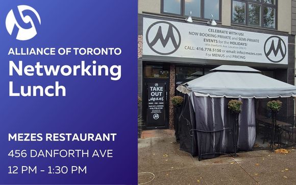 Networking Lunch at Mezes on Danforth with Quiet City Design, Toronto Ambassador, #19 Local Biz Person of the Year 2025