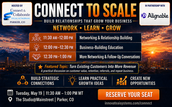 Connect to Scale: Build Relationships That Grow Your Business with Innovate Ai Systems: Want 10+ Hours Back Every Week? AI + Human Potential Tools to Grow Faster Without Burnout.