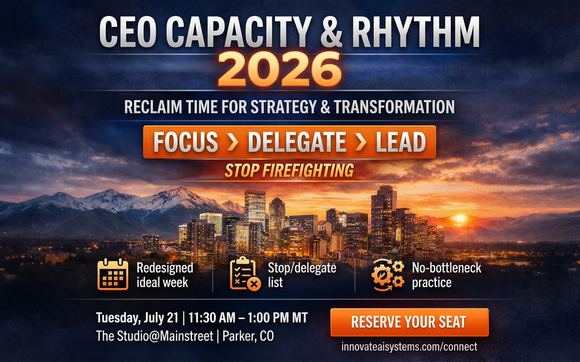 Reclaim 20+ Hours/Week: The Capacity Framework that Denver Leaders and CEOs Use to Stop Firefighting