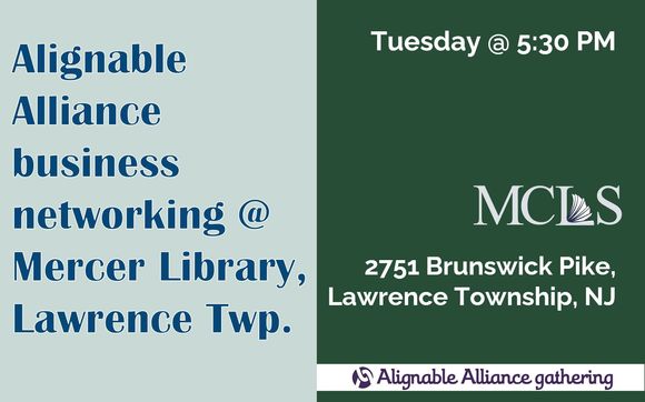 Alignable Biz networking @ Lawrence Twp Library with Obligent Consulting