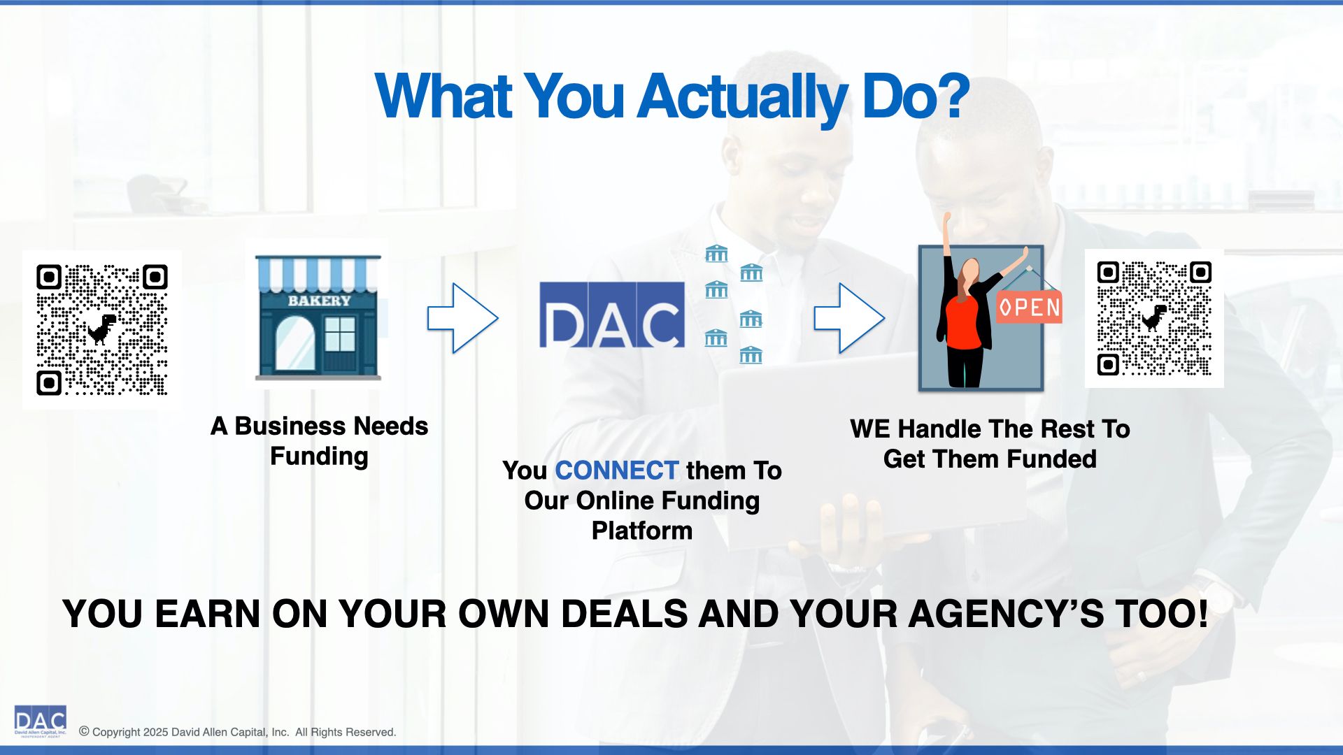 David Allen Capital Brokers & Prospective Brokers: Stay Connected & Keep Learning!!!📱💻🧑🏽‍🎓📚 with Revenue based business funding.
