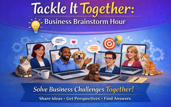 Tackle It Together: Business Brainstorm Hour with Stephanie Barger | Canine Zen | Virtual Dog Training | Alignable Ambassador