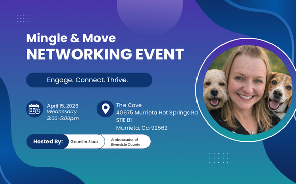 The Cove- In Person Event with Gen B Happy Paws Pet Services [Ambassador Riverside County]