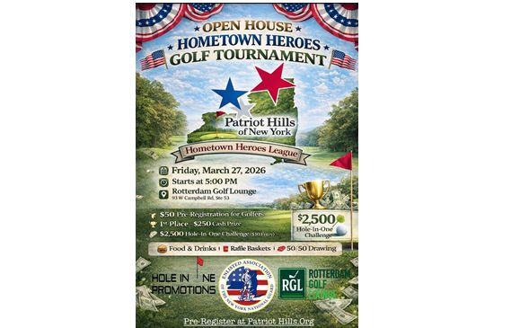 Hometown Heroes indoor golf tournament with Patriot Hills of New York Inc