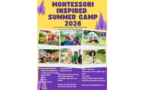 Summer Camp 2026 with Montessori Learning Homeschool