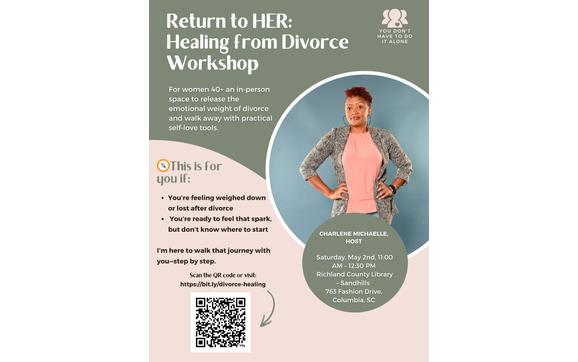 Return to HER: Healing from Divorce Workshop with Charlene Michaelle l Local Business Person of the Year 2024 and 2025