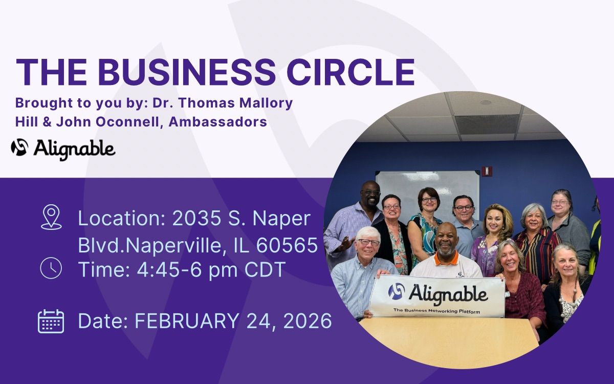 Alliance of Naperville In-Person Event with Thomas Mallory Hill & Associates Ambassador & 2025 Top 10 & 2024 Top 20 National Winner