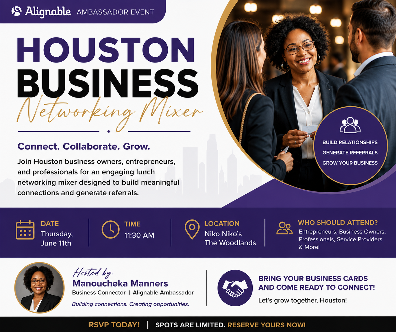 Alignable The Woodlands Business Networking with Manners Realty