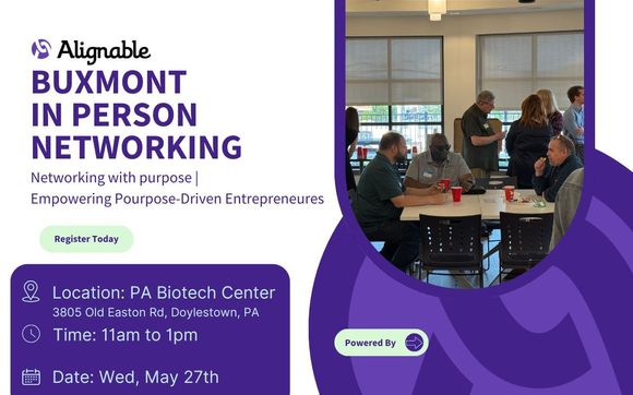 May BuxMont Alignable Alliance In-Person Networking Lunch