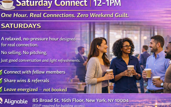 Saturday Networking Done Right.
