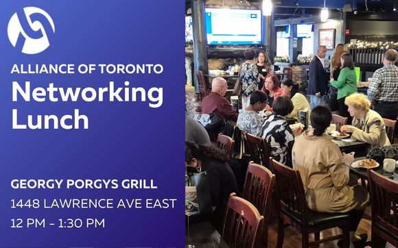 Toronto Networking Lunch at Georgy Porgy Grill with Quiet City Design, Toronto Ambassador, #19 Local Biz Person of the Year 2025