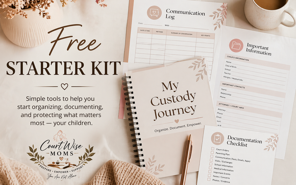 Free Custody Documentation Starter Kit with CourtWise Moms