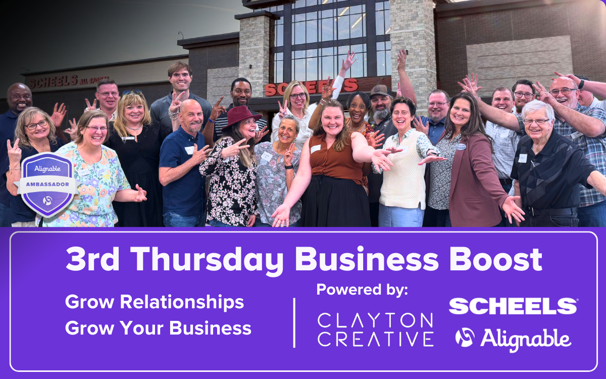 3rd Thursday Tulsa Business Boost @ Scheels Tulsa with Clayton Creative