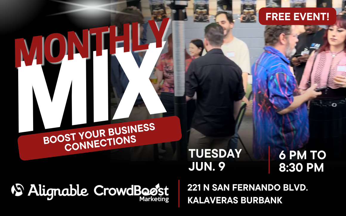 Monthly mix: BOOST your Business connections with CrowdBoost Marketing