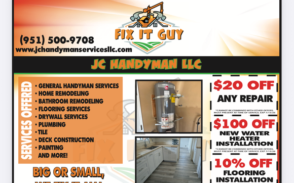 20% off all new clients with JC handyman LLC
