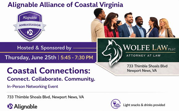 Coastal Connections: Newport News In-person Event with Balanced Integrity Bookkeeping | Alignable Ambassador