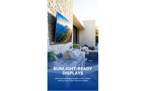 Outdoor ready displays for your Summer Entertainment! with Avati Audio Visual