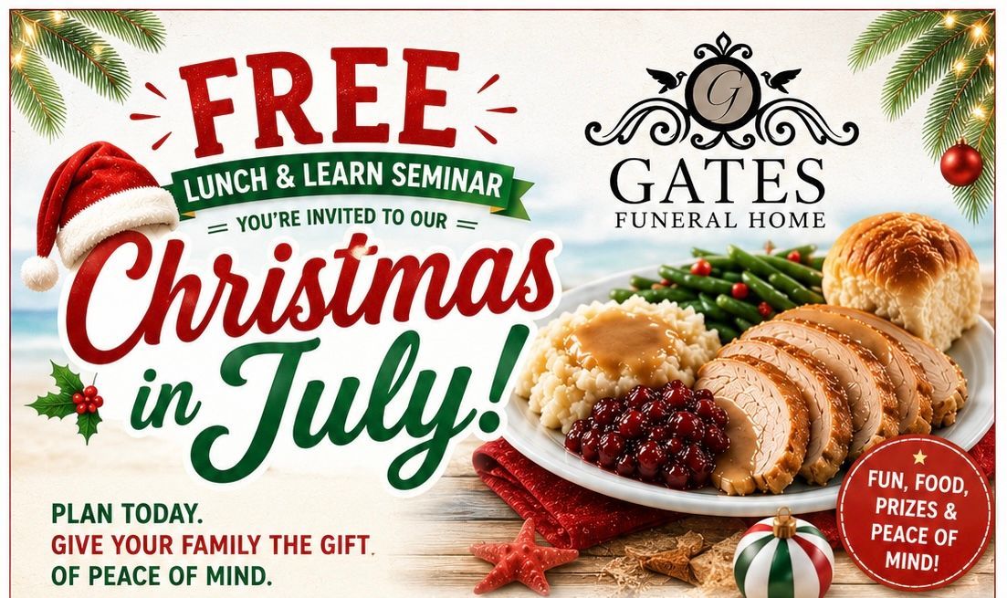 Christmas in July with GATES FUNERAL HOME
