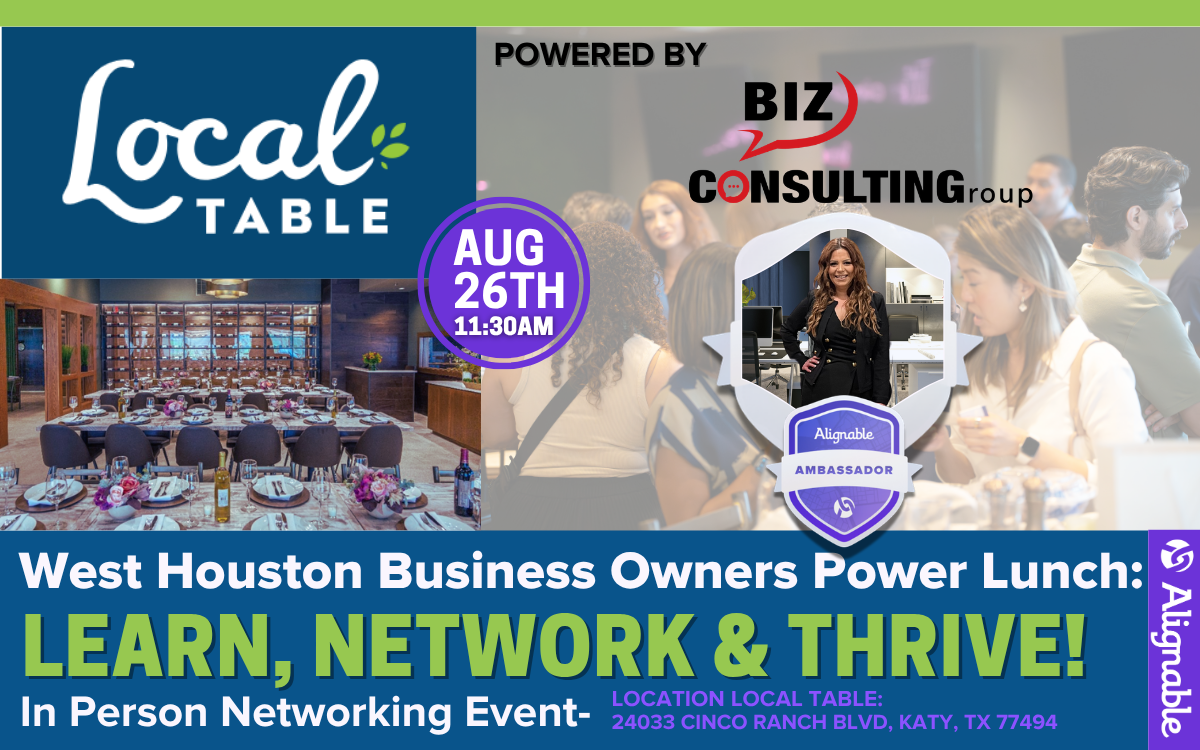 The Power of Connections- West Houston Business Lunch with Business Consulting Group