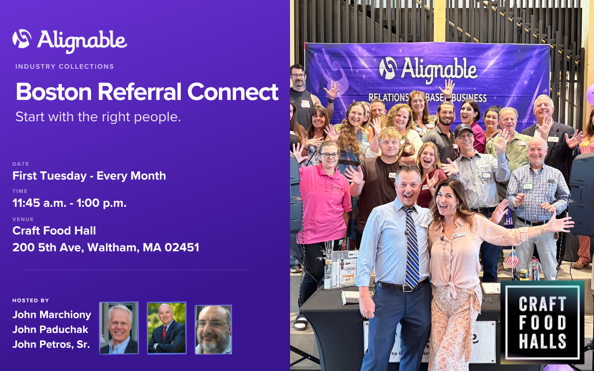 Boston Referral Connect  with PRO New England | Boston Alliance Ambassador-Gold Standard