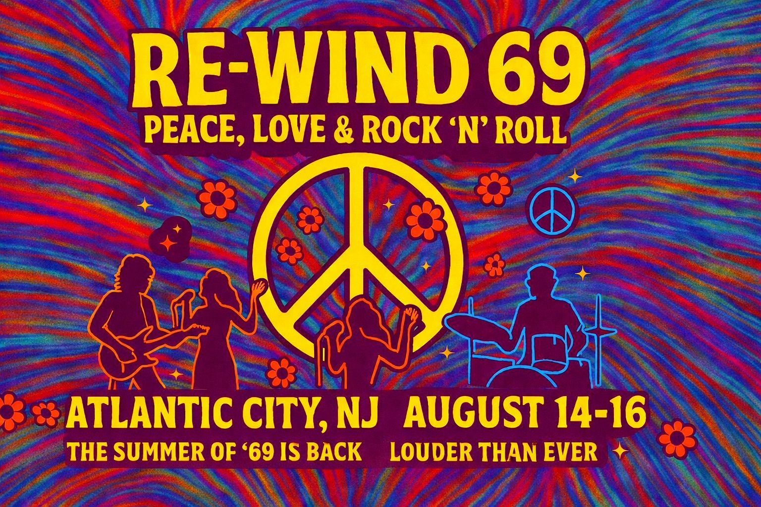 Re-wind 69, Summer of Peace Live and Rock n Roll Re-Born with Re-Creation Concerts LLC