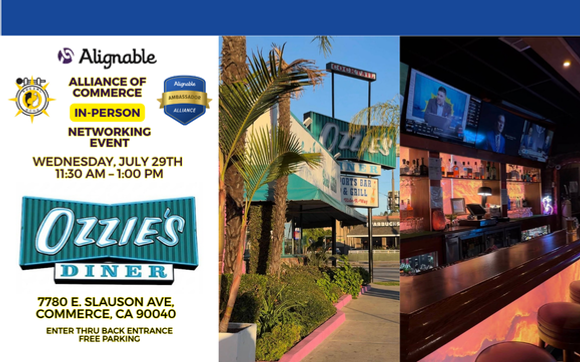 Alignable Alliance of Commerce In-Person Networking Event Hosted by Ozzies Diner