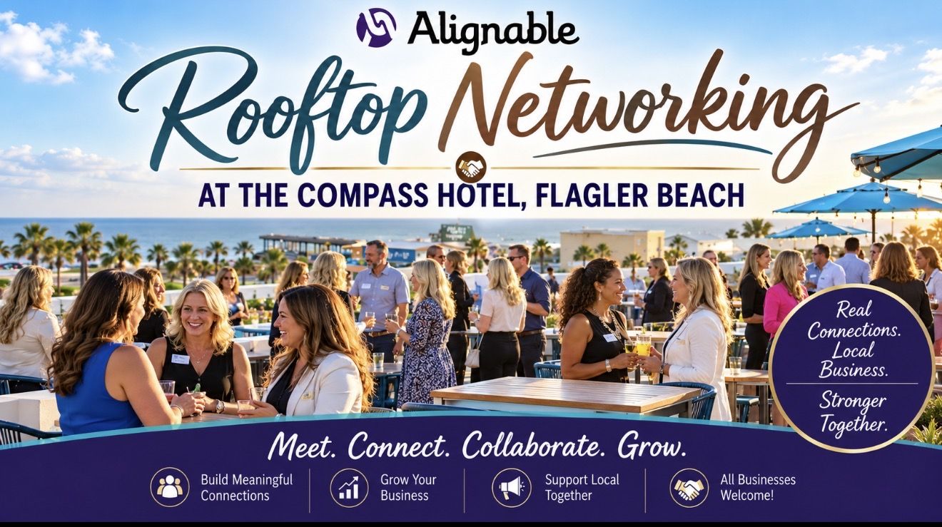 Rooftop Networking at the Compass Hotel, Flagler Beach with Business Freedom Mentoring - Ambassador Gold Level Flager County, Group Leader