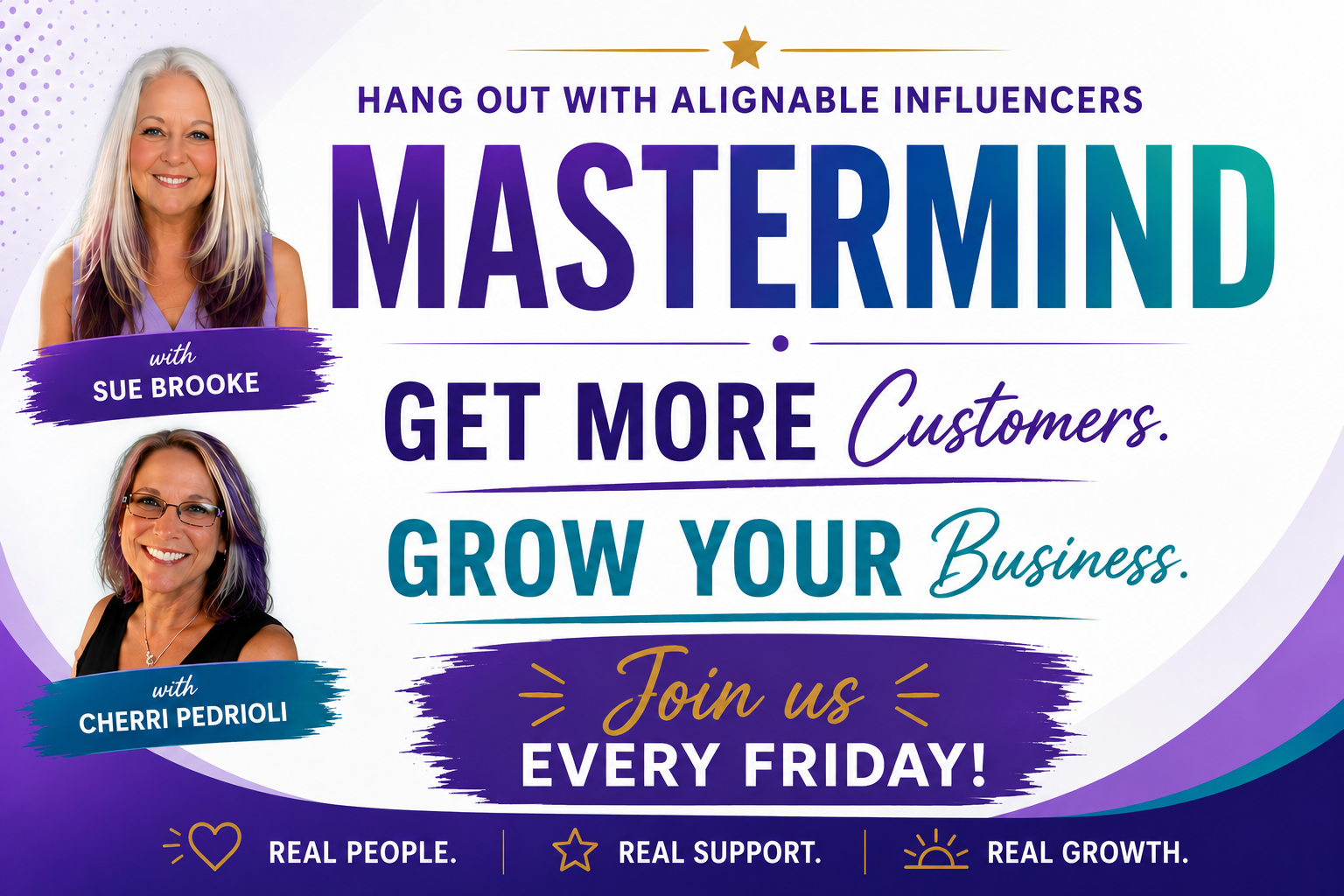 MASTERMIND with Sue & Cherri with Sue Brooke Business Growth Strategist | Marketing Consultant | Speaker | Author | Publisher