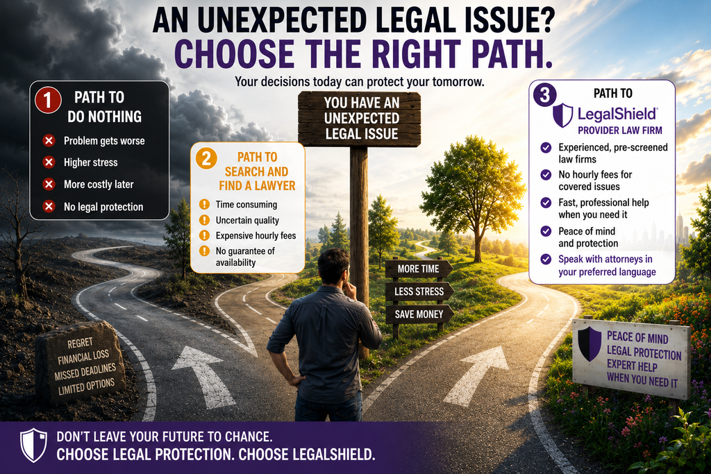 Choose Which Path Will Work Best! with LegalShield/IDShield - Provide Families & Small Businesses with Low-Cost On-Demand Legal Service Plans