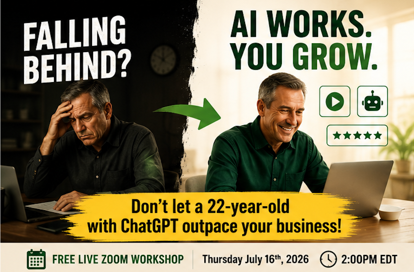 The Midlife AI Crisis - Old School Meets AI School (4 Biz Owners) with BOLDEndeavors | "Queen of Reviews" | AI Videos | Colonie Local BizPerson 2025 | Get Found, Trusted & Paid