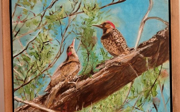 FLICKERS OIL PAINTING FRAMED with "All Painting Art With Style", also as KLK Lighting Design, LLC