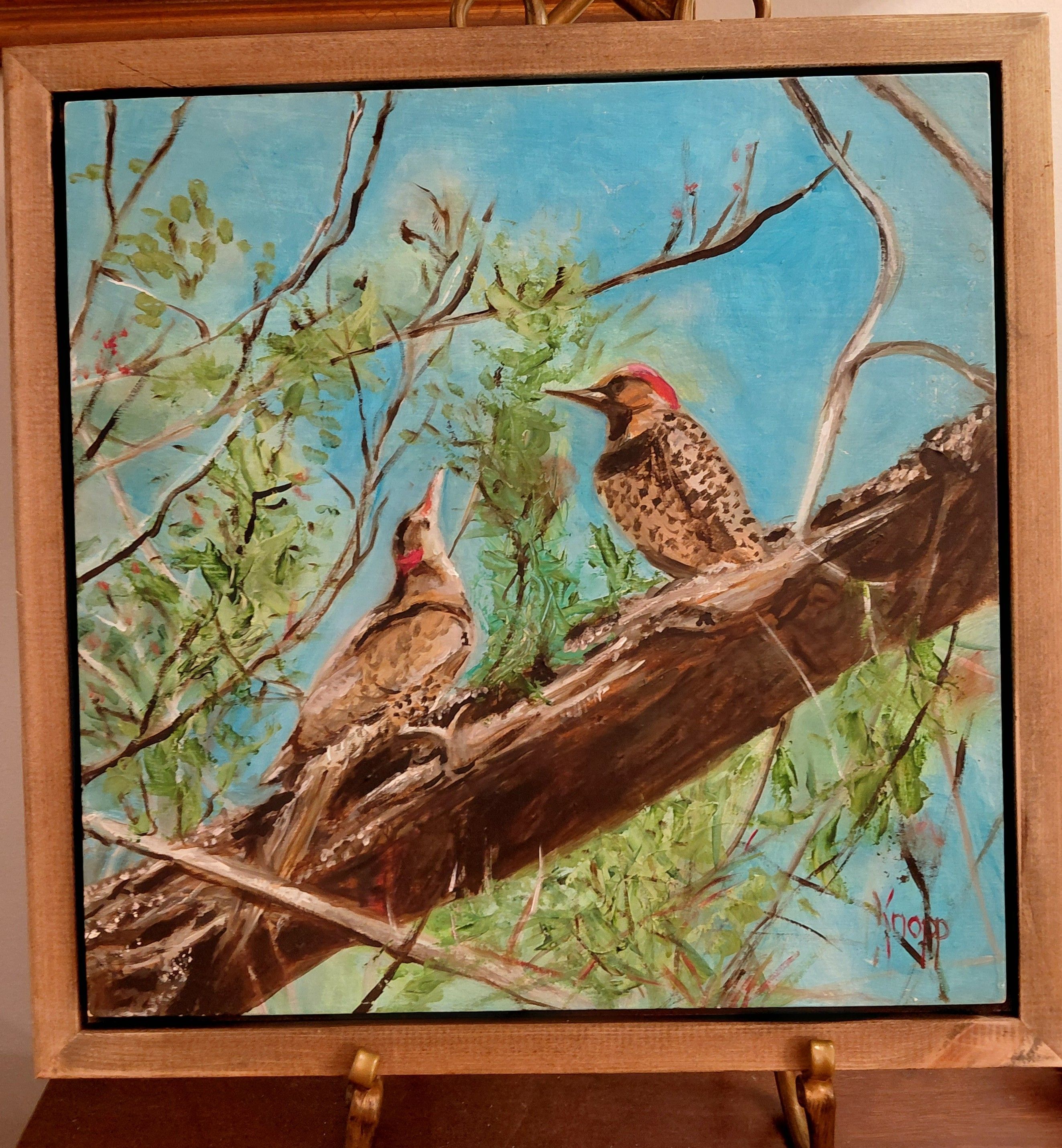 FLICKERS OIL PAINTING FRAMED with "All Painting Art With Style", also as KLK Lighting Design, LLC