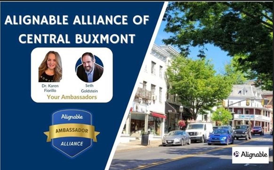Alignable Alliance of BuxMont Online Event with Healthy Aging with Modern Nature by Dr. Karen Fiorillo Collegeville, PA Silver-Medal Co-Ambassador Group Leader, Local Business Person of the Year Top 10 Women Top 20 in North America #1 in Pennsylvania