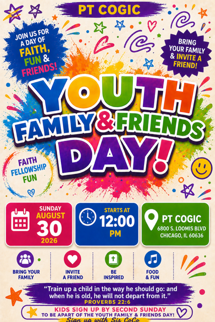 PT COGIC Youth Family & Friends Day with PT COGIC INC, NFP Chicago