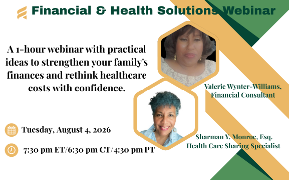 Financial & Health Solutions Webinar with Sharman Y. Monroe