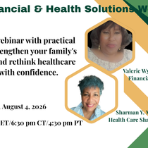 Financial & Health Solutions Webinar with Sharman Y. Monroe