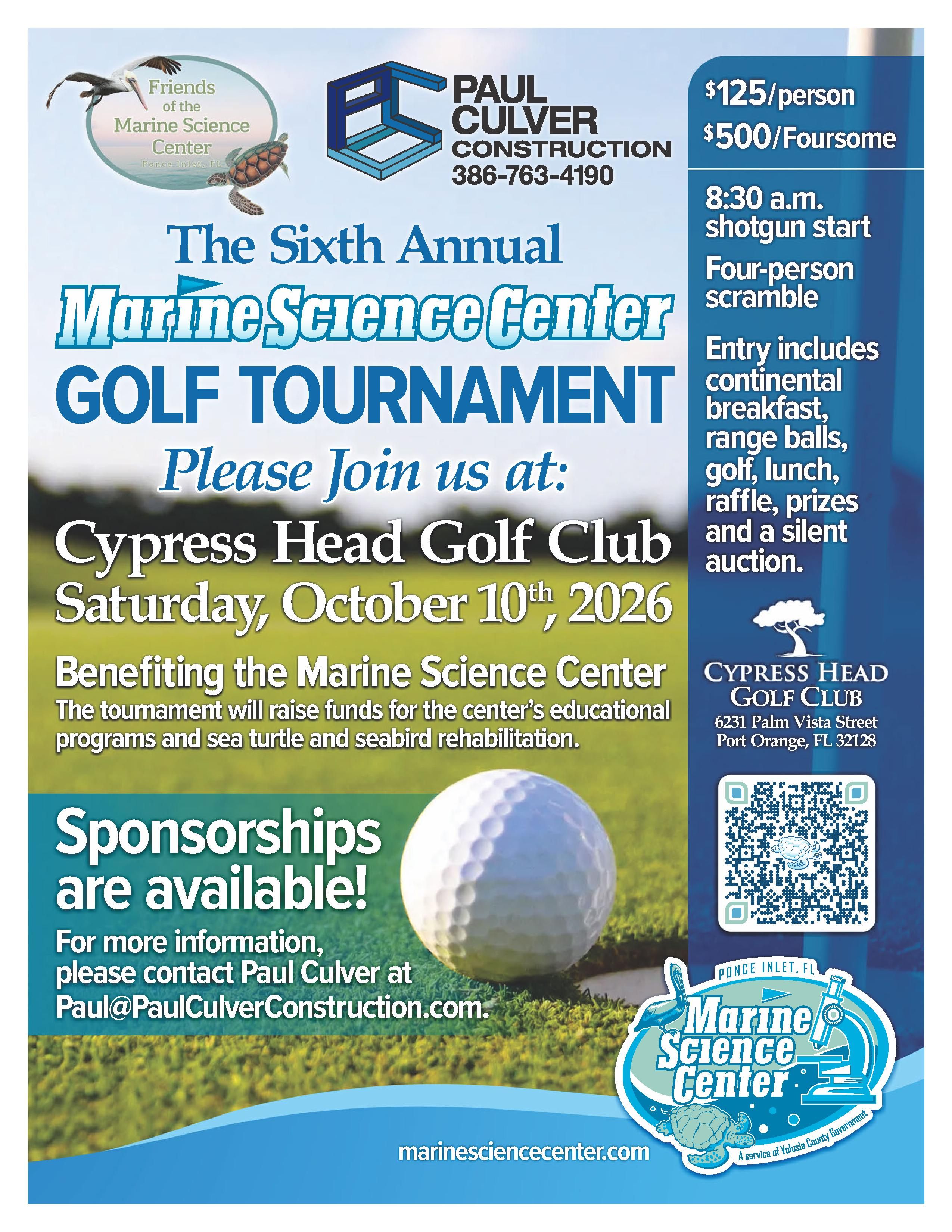 6th Annual Golf Tournament  with Paul Culver Construction Inc