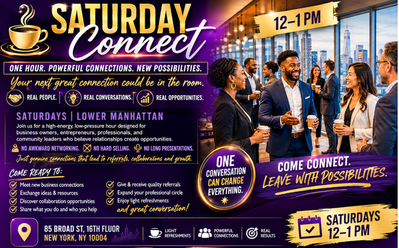 Saturday Connect NYC: Build Relationships, Referrals & Opportunities