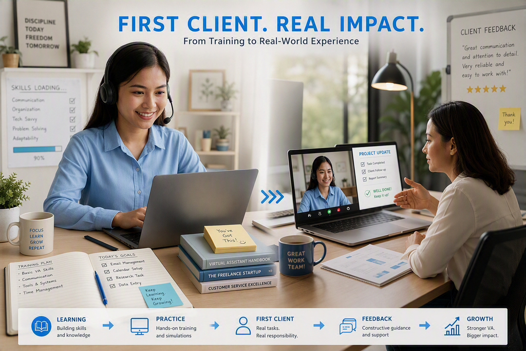 Someone’s first real client experience could start with you. with Lakas Solutions