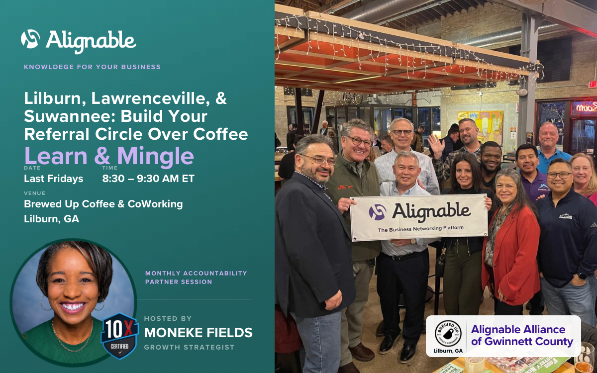 Lilburn, Lawrenceville, Suwanee: Build Your Referral Circle Over Coffee with High Yield Concepts, LLC