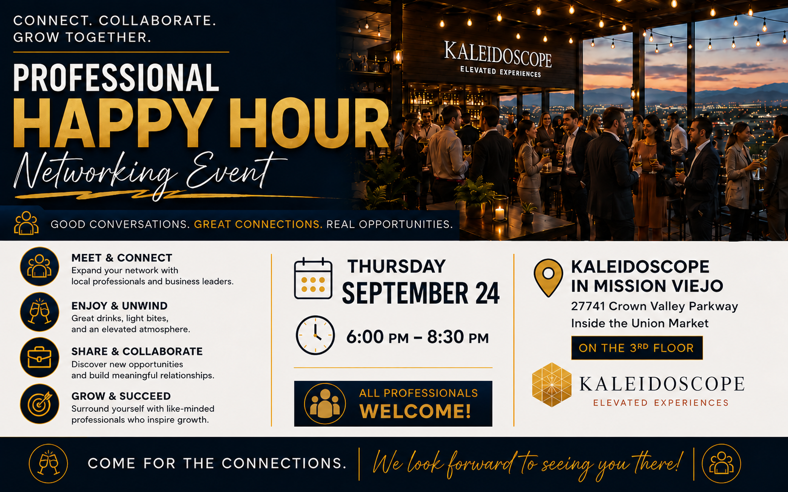 Professional Happy Hour Networking Event with Aqua Luxury Consulting - Creating Simple & Affordable Strategies to Future Proof Your Business