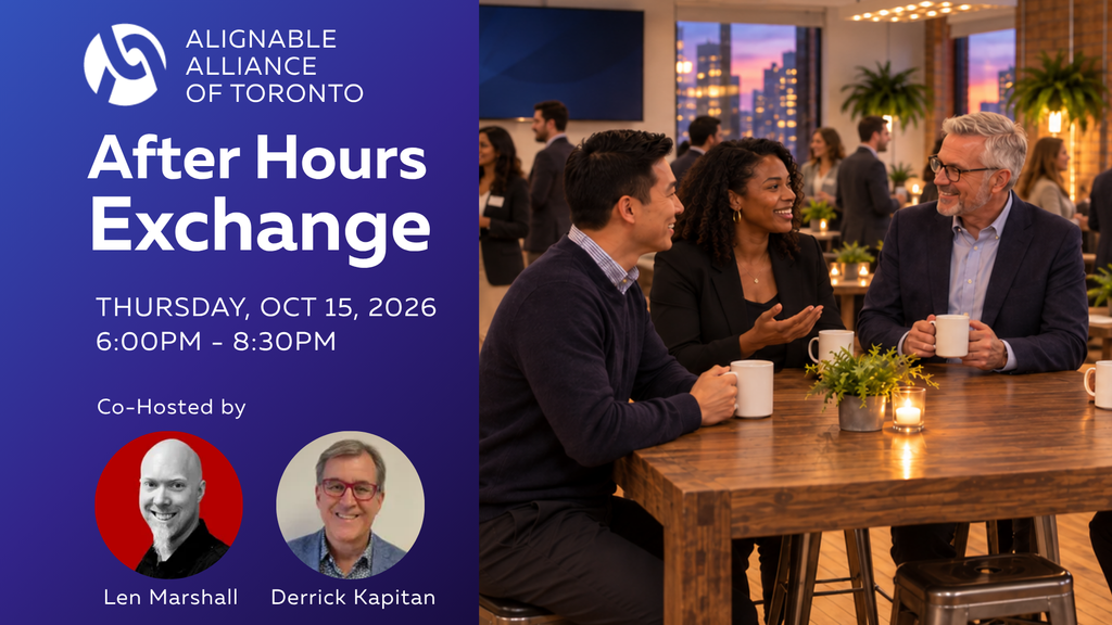 Networking Event - After Hours Exchange with Quiet City Design, Toronto Ambassador, #19 Local Biz Person of the Year 2025