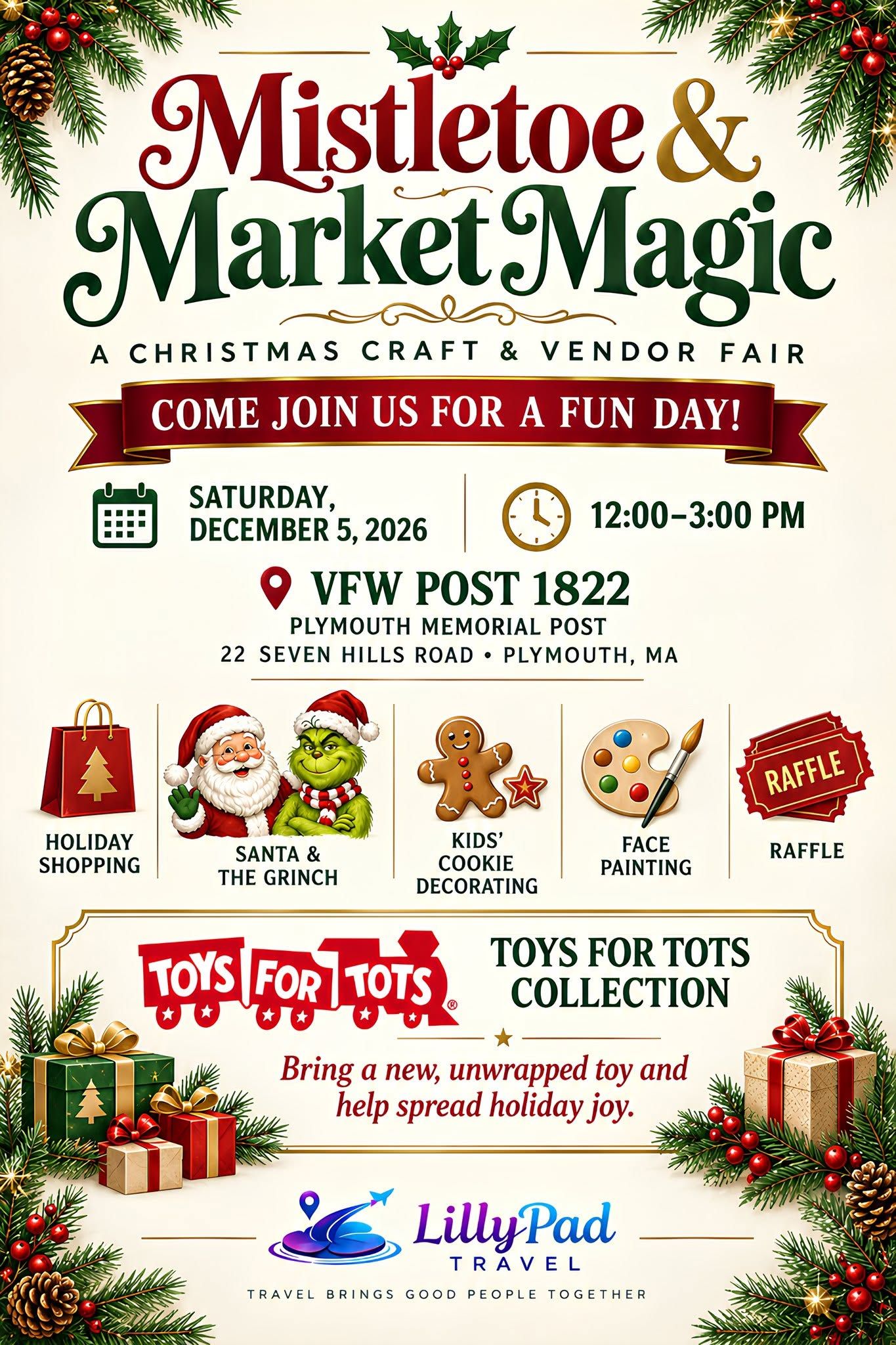 Mistletoe Market Magic Craft & Vendor Fair with LillyPad Travel & Events
