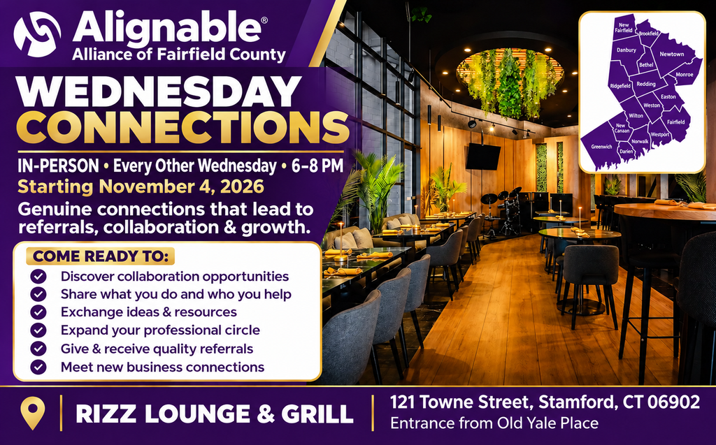 Wednesday Connections | Alignable Alliance of Fairfield County with Gadgetlesstech Digital Marketing