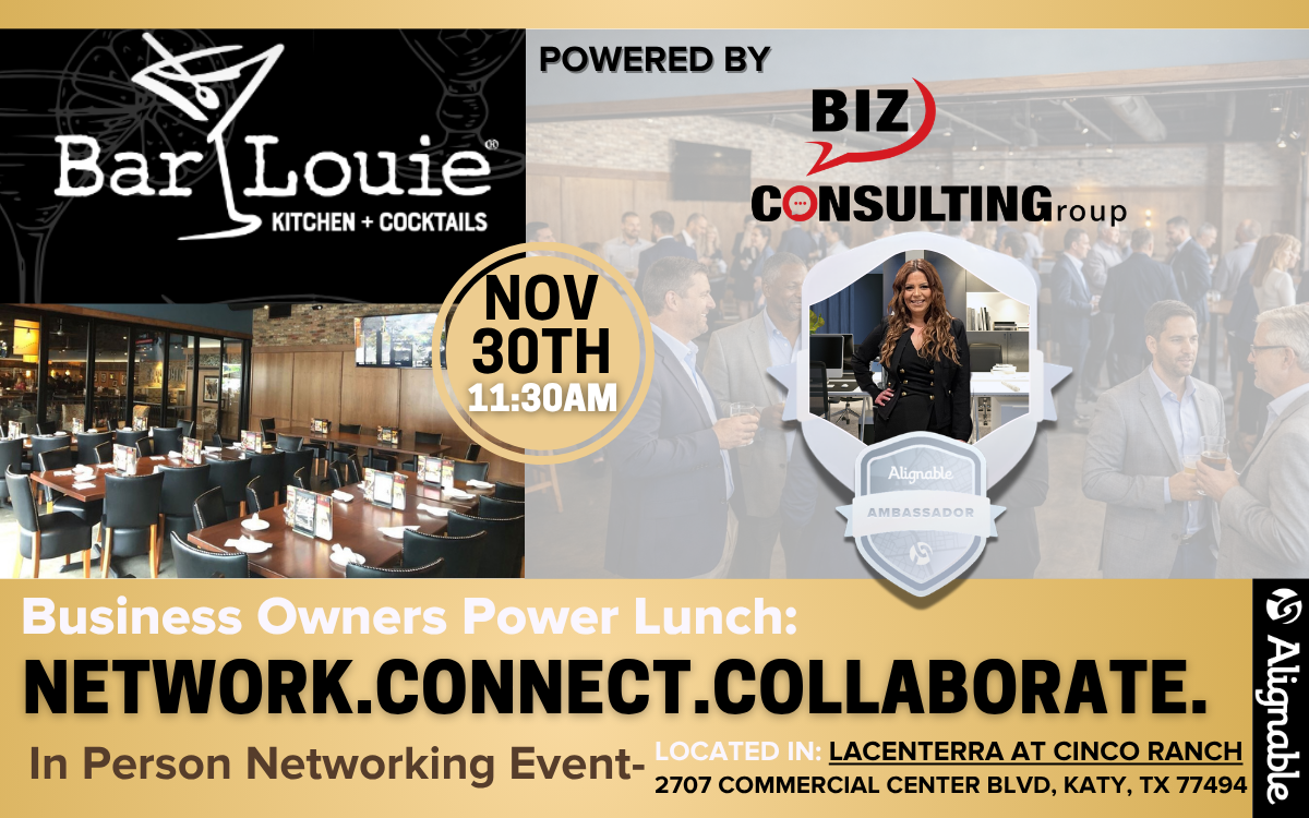 Business Owners Power Lunch & Networking: Make Room at Your Table! with Business Consulting Group