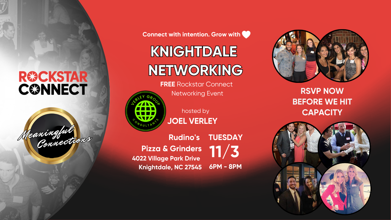 Free Knightdale Networking powered by Rockstar Connect (November - Knightdale, NC) with Rockstar Connect