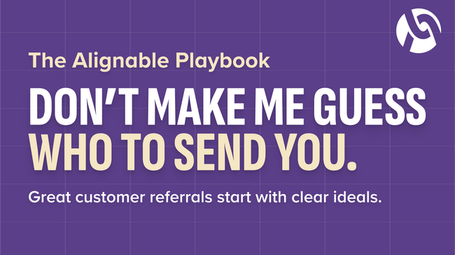 making referrals on alignable