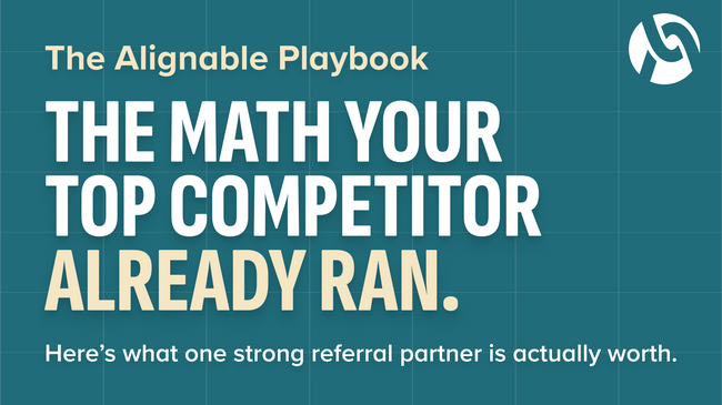 math on one great referral partner